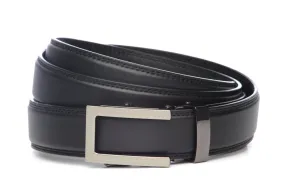 1.25" Black Leather w/buckle