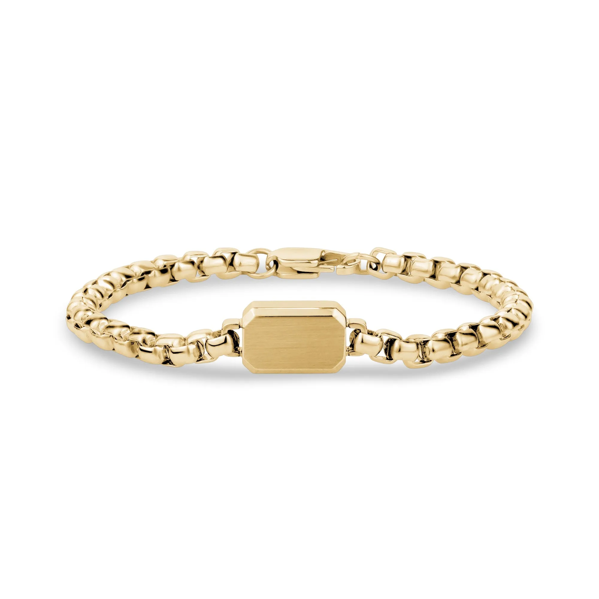 5mm Round Box ID Tag Bracelet