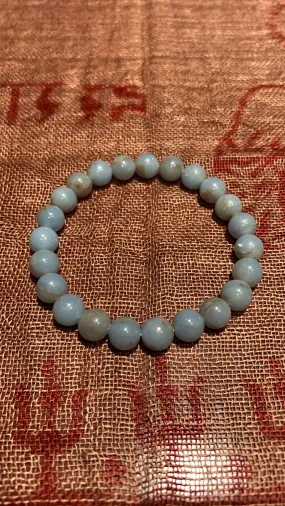 8MM Angelite Bead Bracelet