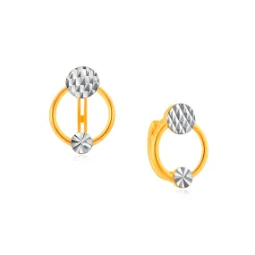 916 Gold Duo Dazzlers Hoops
