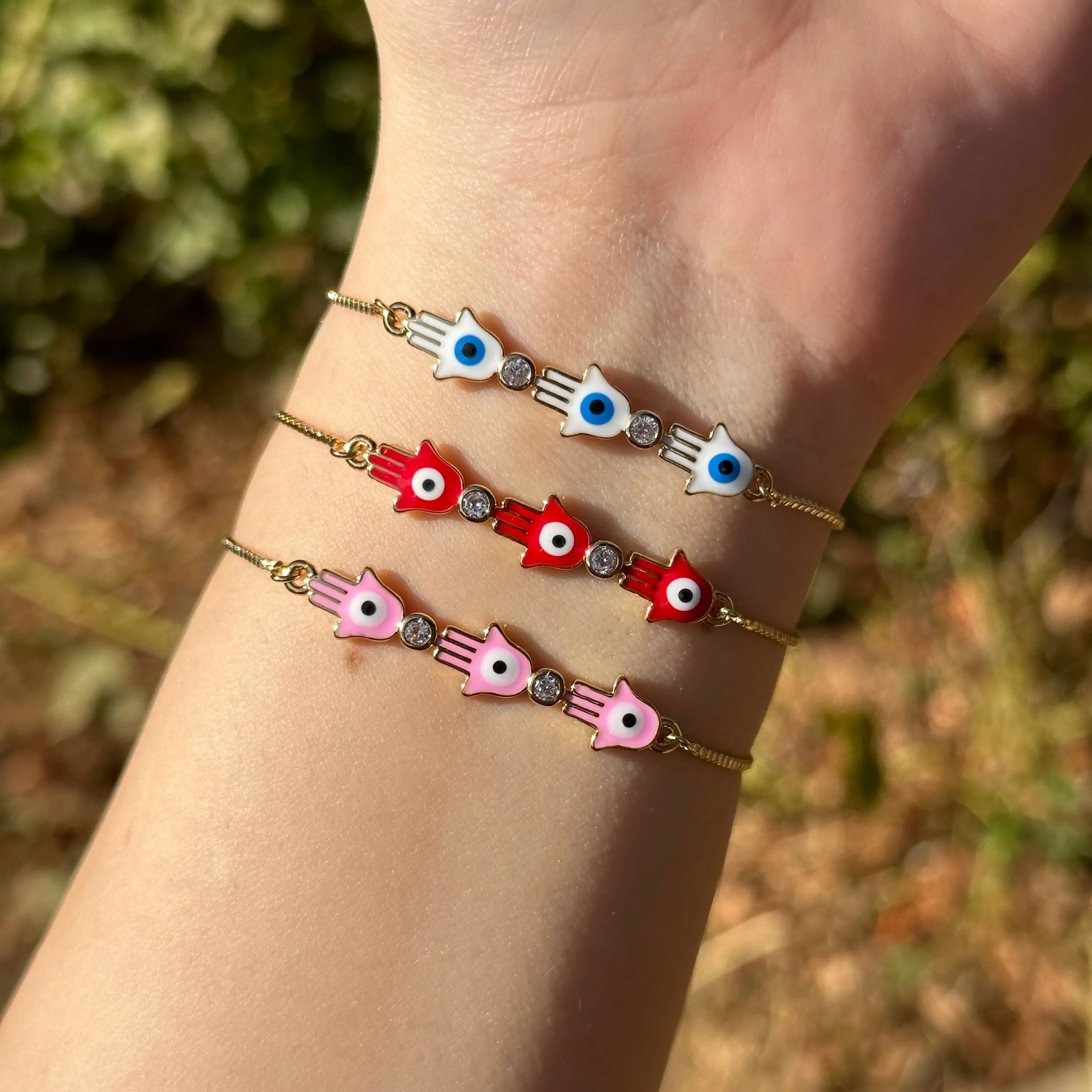 Adjustable Evil Eye Bracelet 018