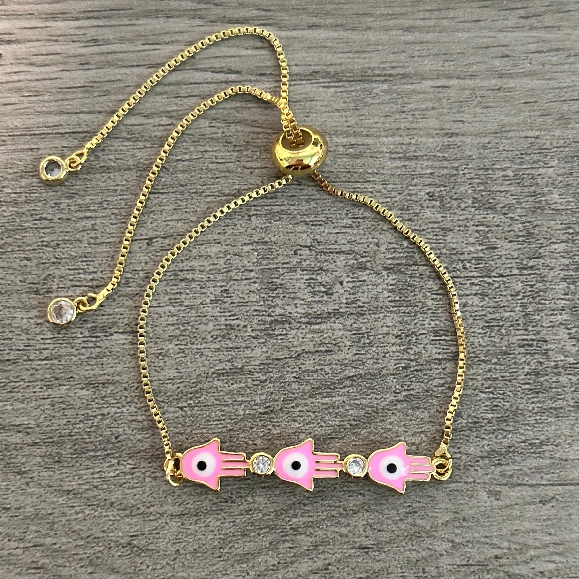 Adjustable Evil Eye Bracelet 018