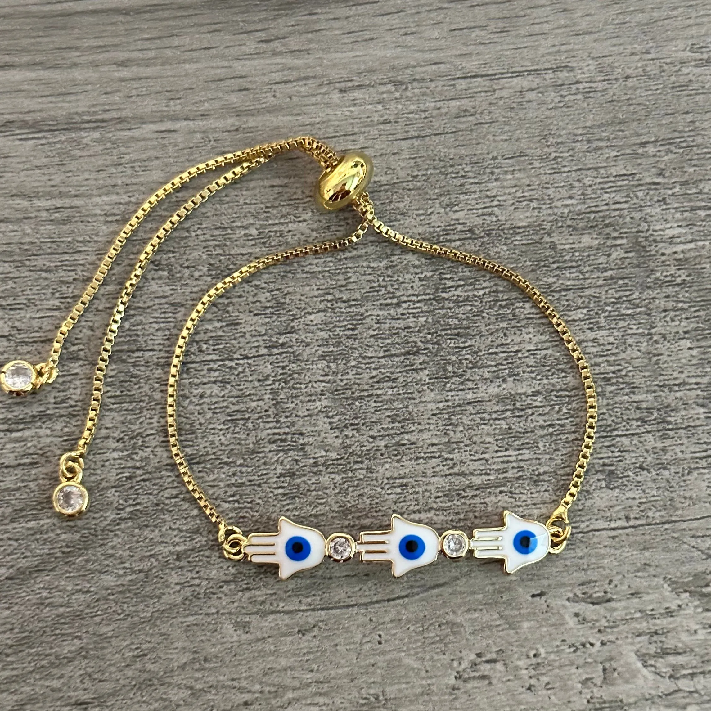 Adjustable Evil Eye Bracelet 018