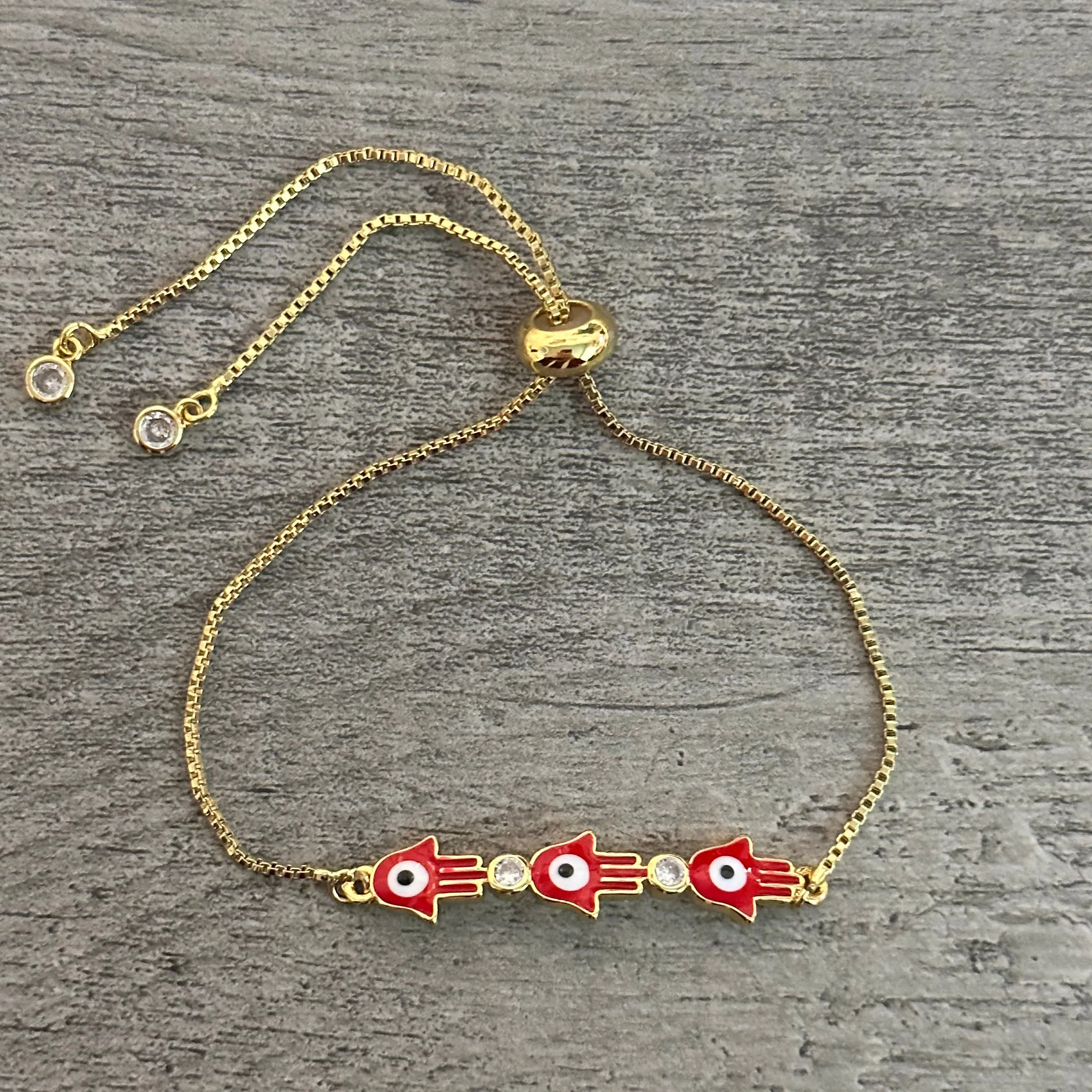 Adjustable Evil Eye Bracelet 018