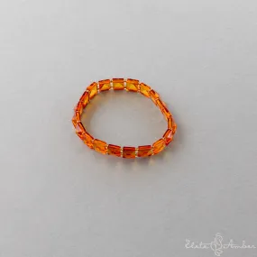 Amber bracelet "Honey pyramid"