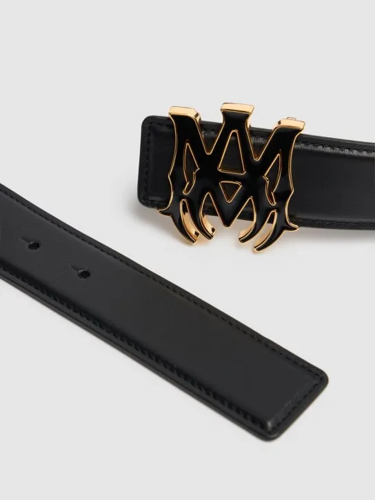 Amiri   4cm MA leather belt 