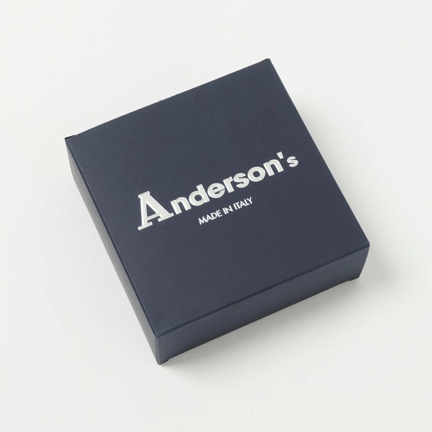 Anderson's 3.5cm Leather-Trimmed Elastic Woven Belt - Chocolate