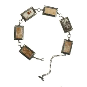 Angel Ranch Ladies Tan Calf Hair Chain Belt