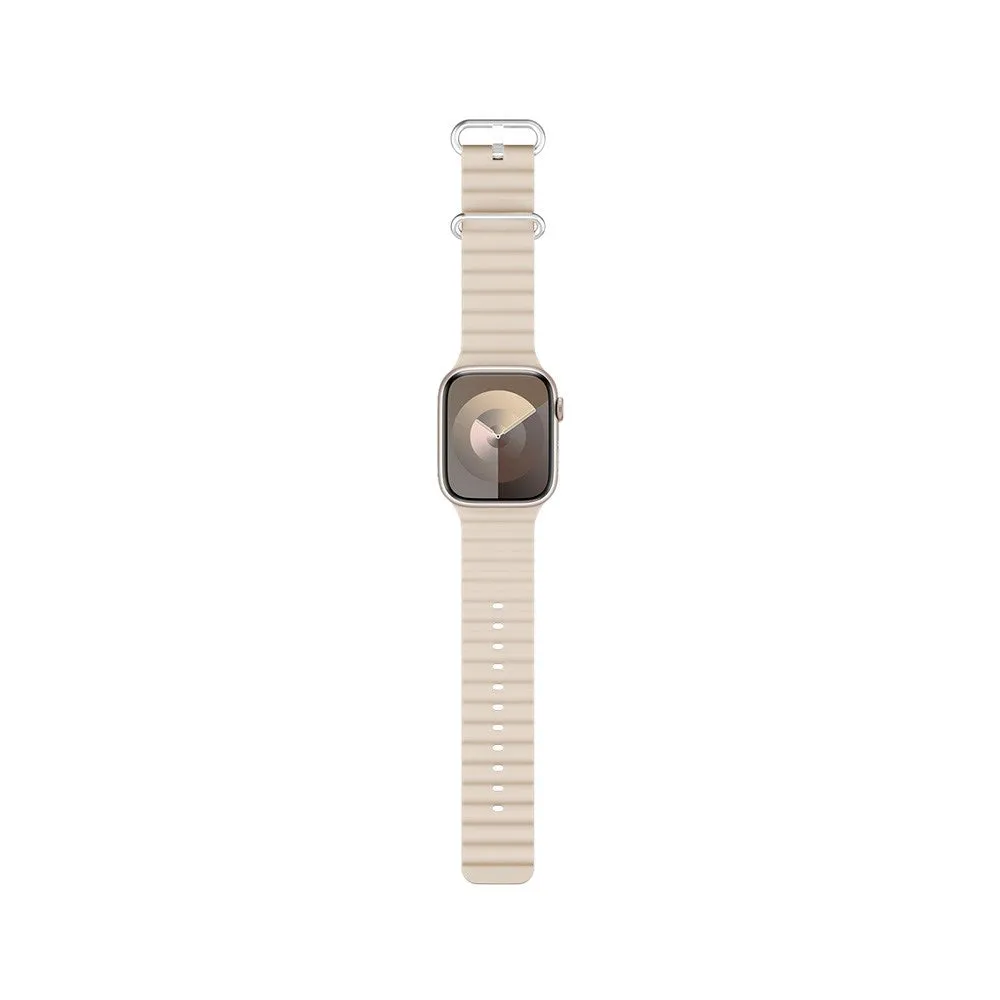 Apple Watch (38/40/SE/41/42mm) Epico Ocean Silikone Rem - Cremehvid