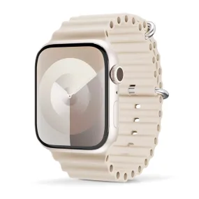 Apple Watch (38/40/SE/41/42mm) Epico Ocean Silikone Rem - Cremehvid