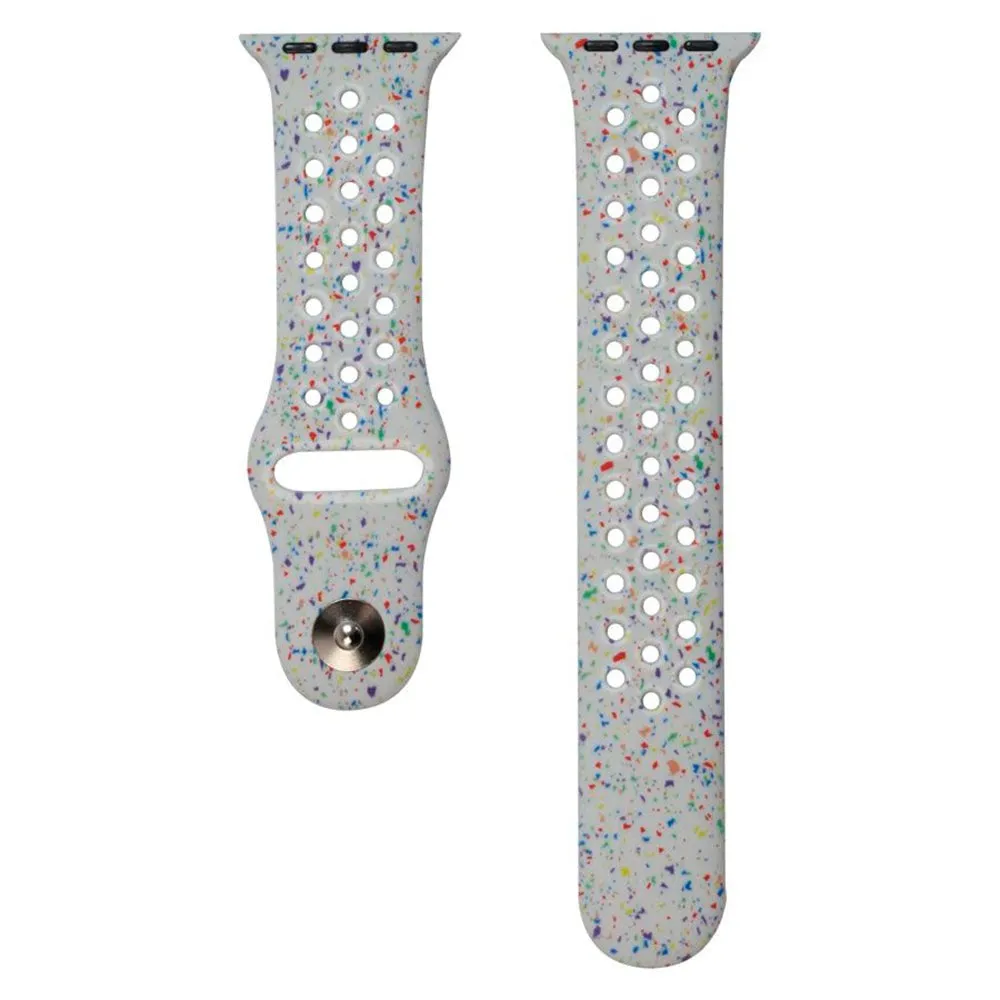 Apple Watch (38/40/SE/41/42mm) Lippa FLOUR Silikonerem - Hvid