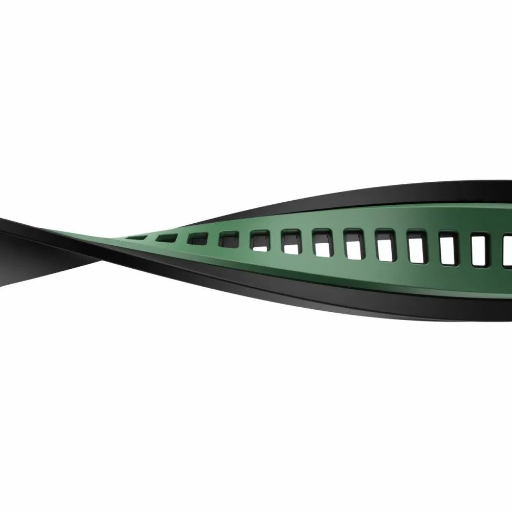 Apple Watch (41mm) color splice silicone watch strap - Army Green / Black