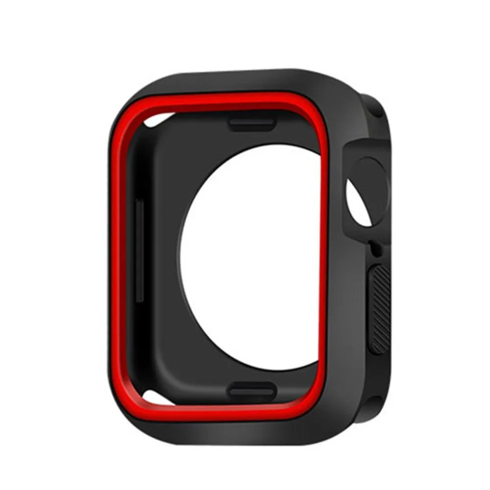 Apple Watch (41mm) dual color TPU cover   watch strap - Black / Red