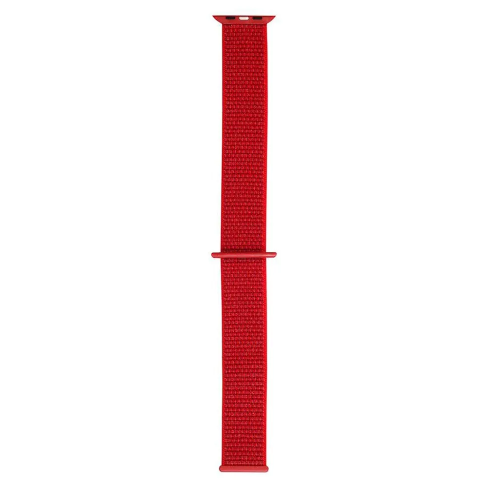 Apple Watch (42/44/SE/45/46/49mm) Lippa Nylon Rem - Rød