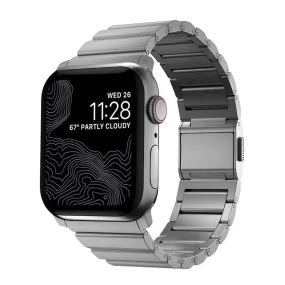Apple Watch (42/44/SE/45/46/49mm) Nomad Titanium Band Rem - Silver