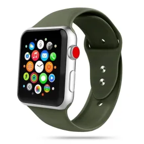 Apple Watch (42/44/SE/45/46/49mm) Tech-Protect Icon Band Silikone Rem - Grøn