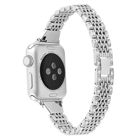 Apple Watch (45mm) rhinestone décor watch strap - Silver