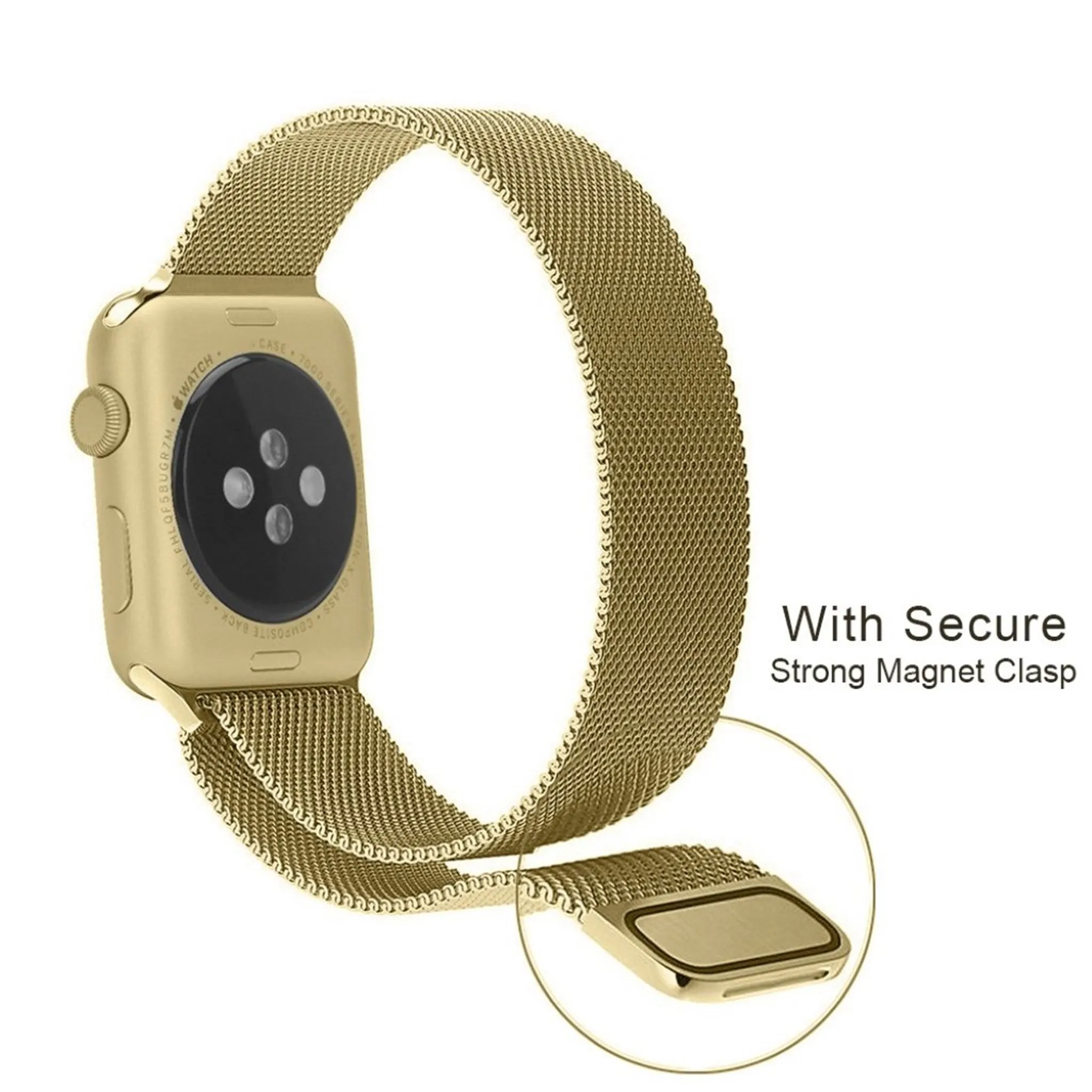 Apple Watch Series 6 / 5 40mm JTL stainless steel watch band - Mocha Gold