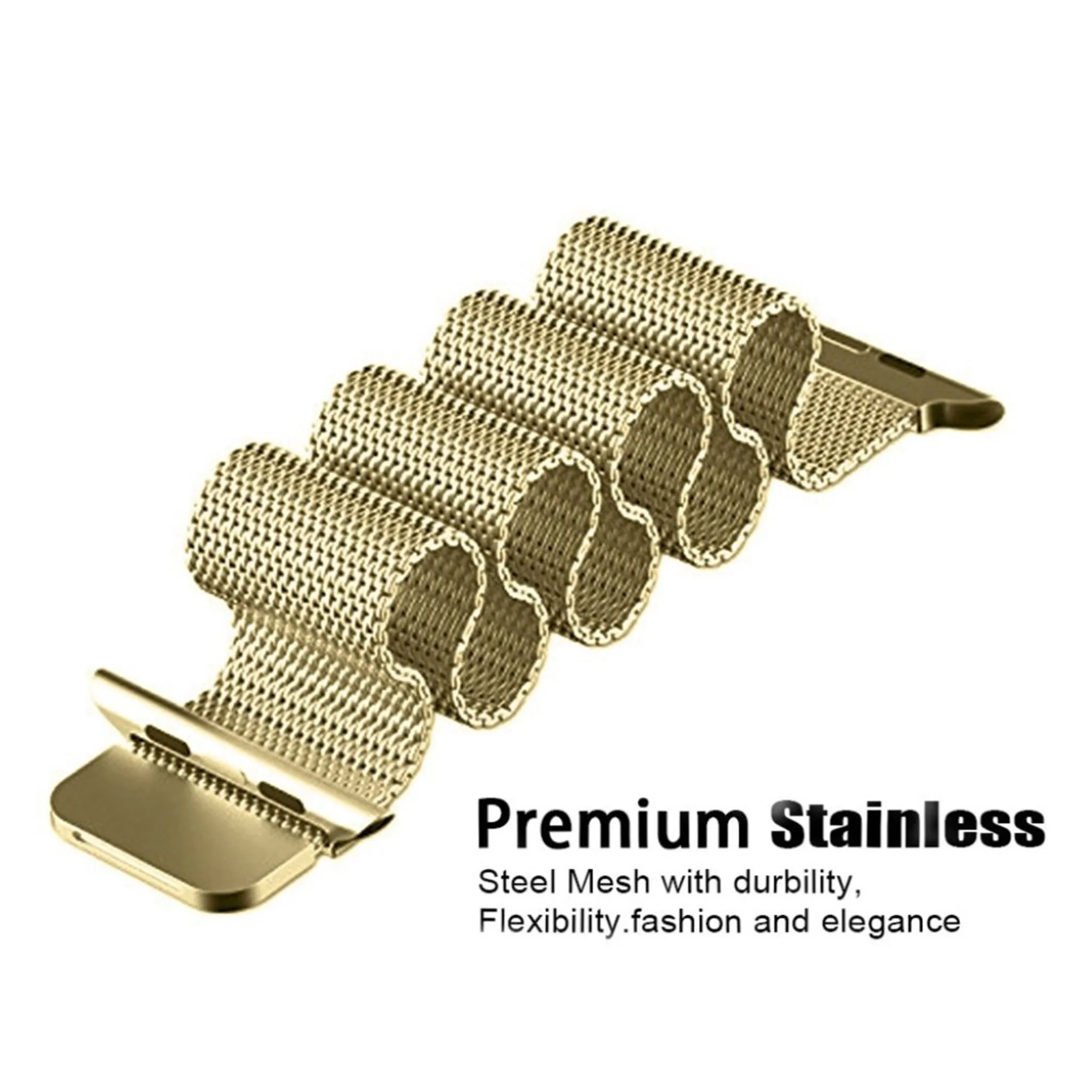 Apple Watch Series 6 / 5 40mm JTL stainless steel watch band - Mocha Gold