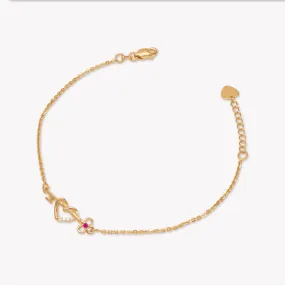 Asciea Heart Key Bracelet