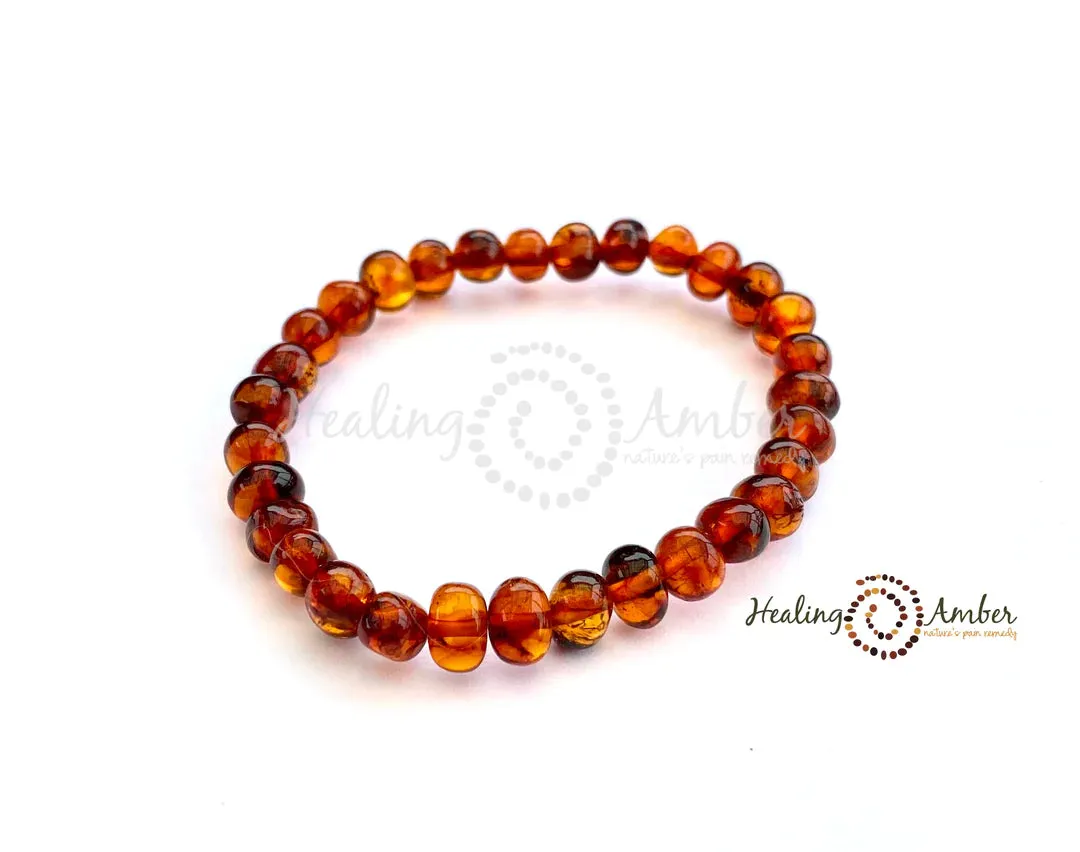 Baltic Amber Bracelet/Anklet - Circle - 6.5"