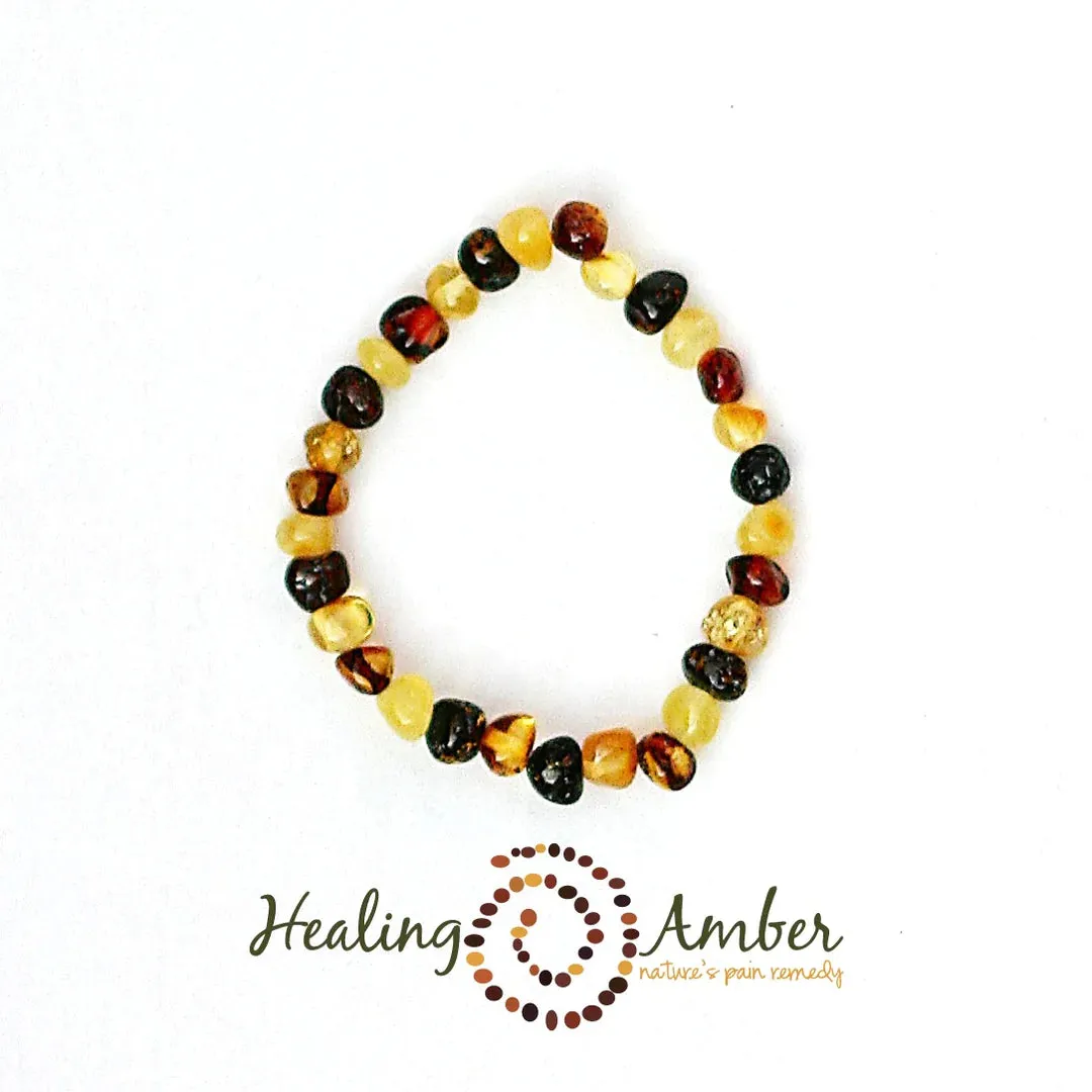 Baltic Amber Bracelet/Anklet - Circle - 6.5"