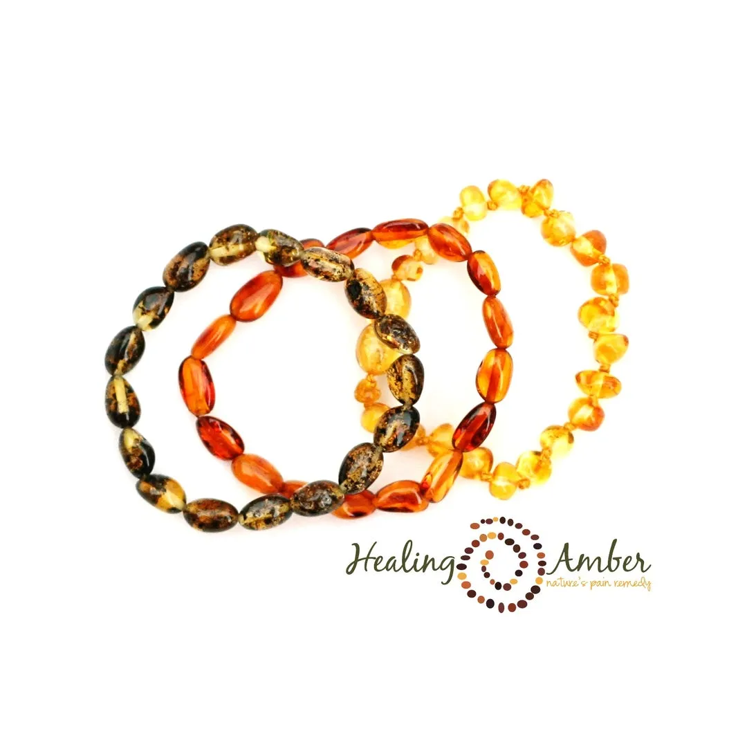 Baltic Amber Bracelet/Anklet - Circle - 6.5"