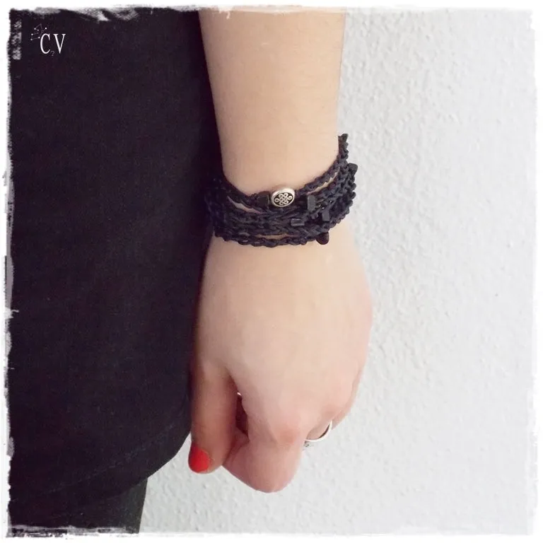 Beaded Celtic Wrap Bracelet
