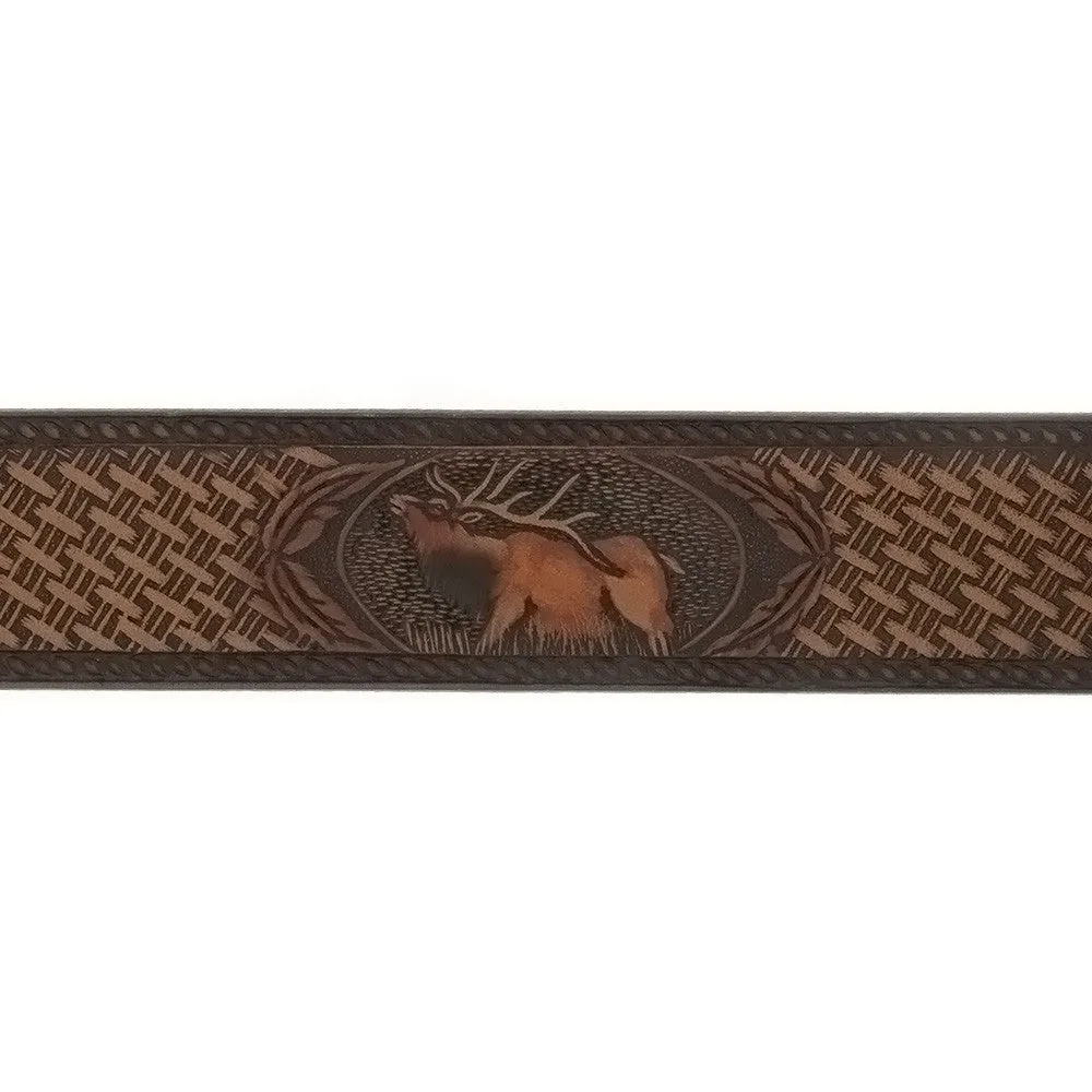 BELT ELK BROWN