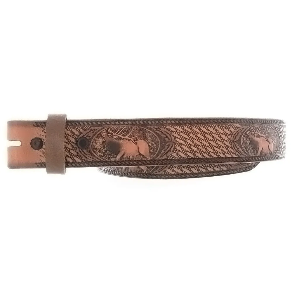 BELT ELK BROWN