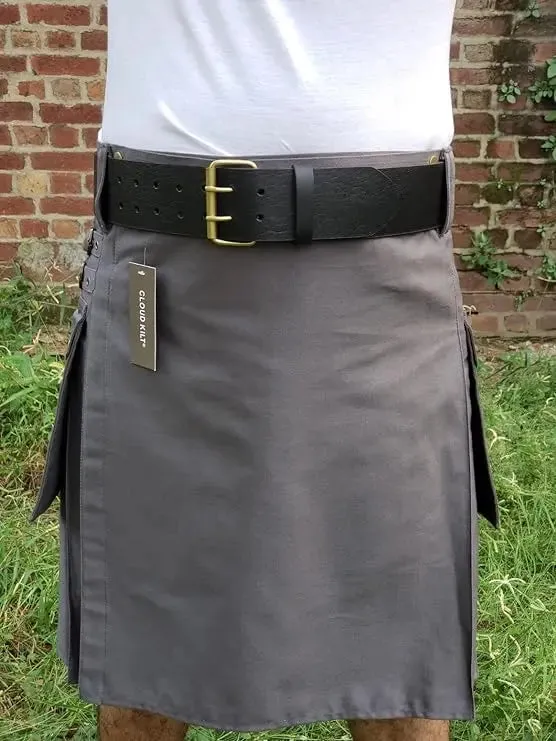 Black Leather Kilt Belt | Kilt For Men | Kilt Accessories