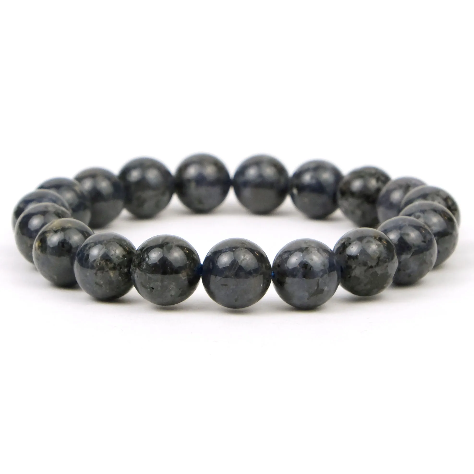 Black Tanzanite Stretch Bracelet 10mm