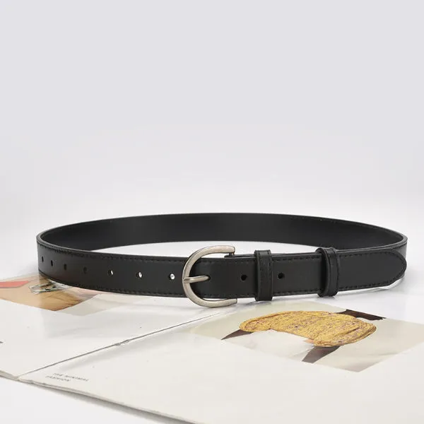 Black Women Genuine Leather Belt 黑色女士真皮皮带 KCBELT1079