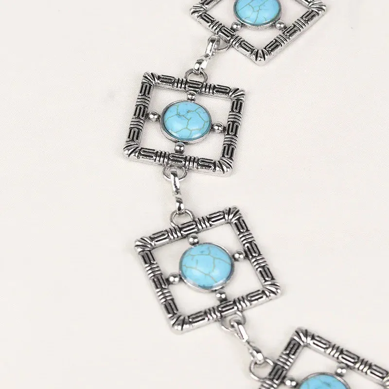 Bohemian Turquoise Waist Chain Belt
