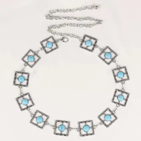 Bohemian Turquoise Waist Chain Belt