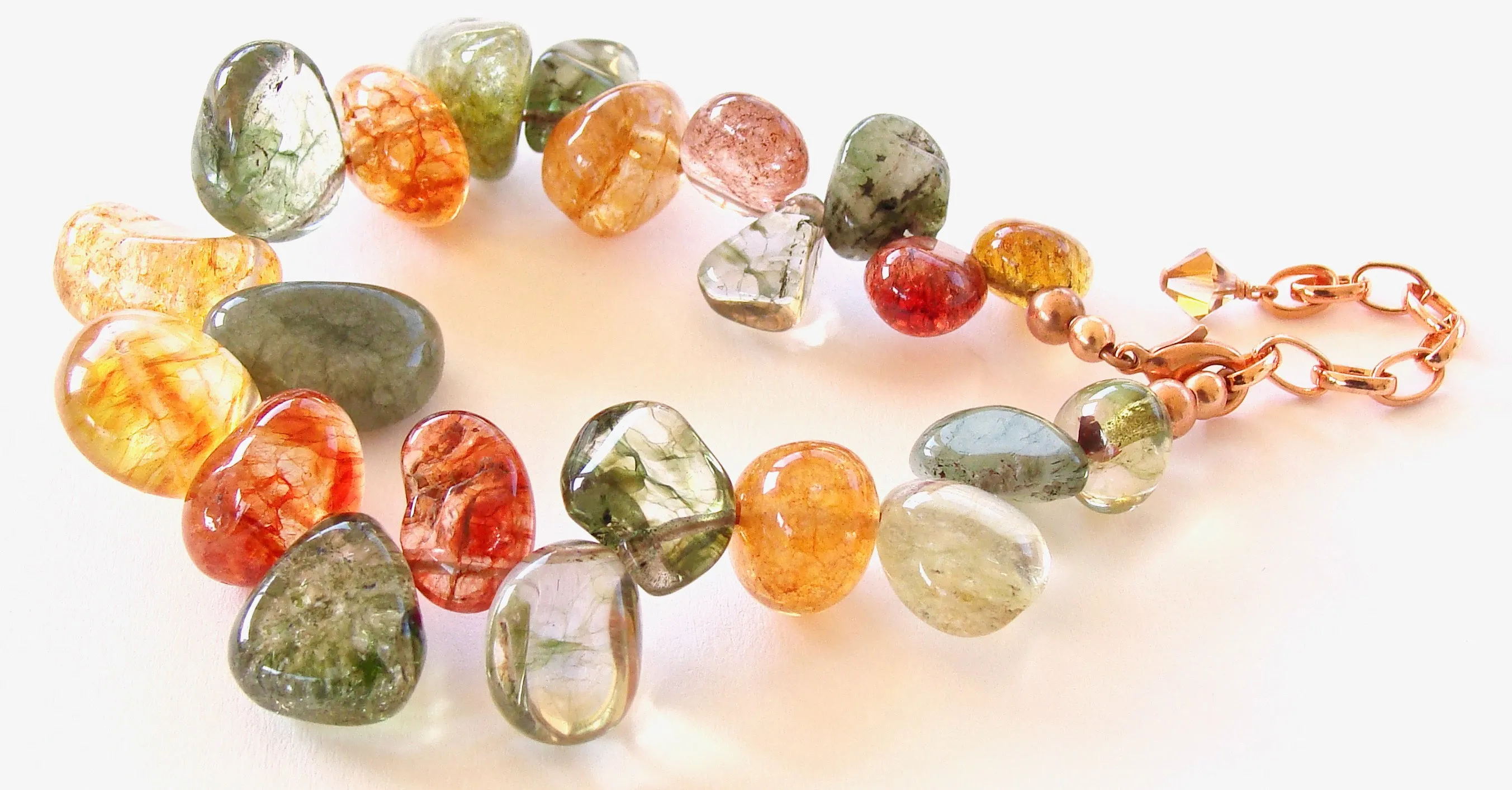 Bountiful: Gemstone Bracelet in Earth Tones