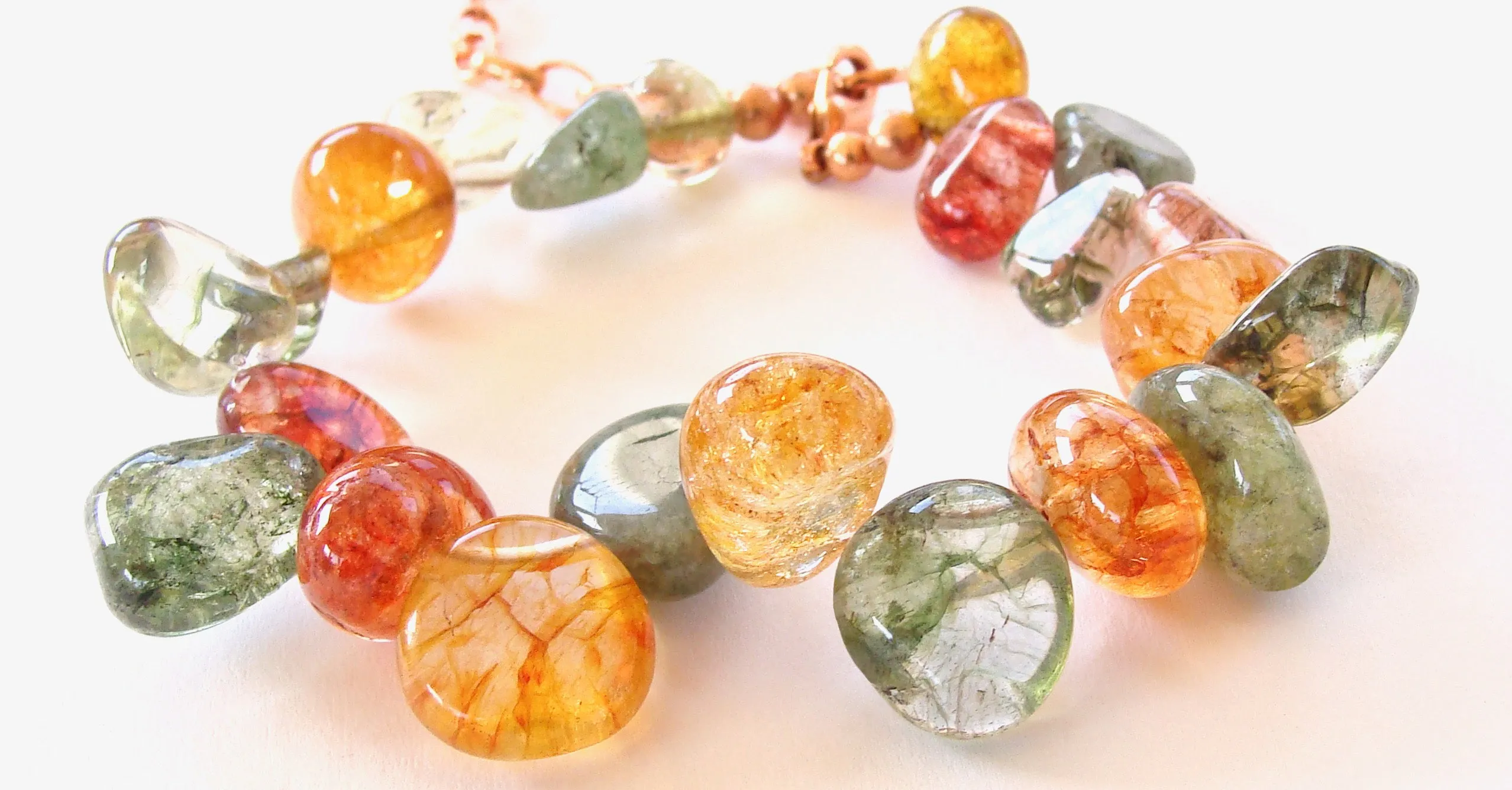 Bountiful: Gemstone Bracelet in Earth Tones