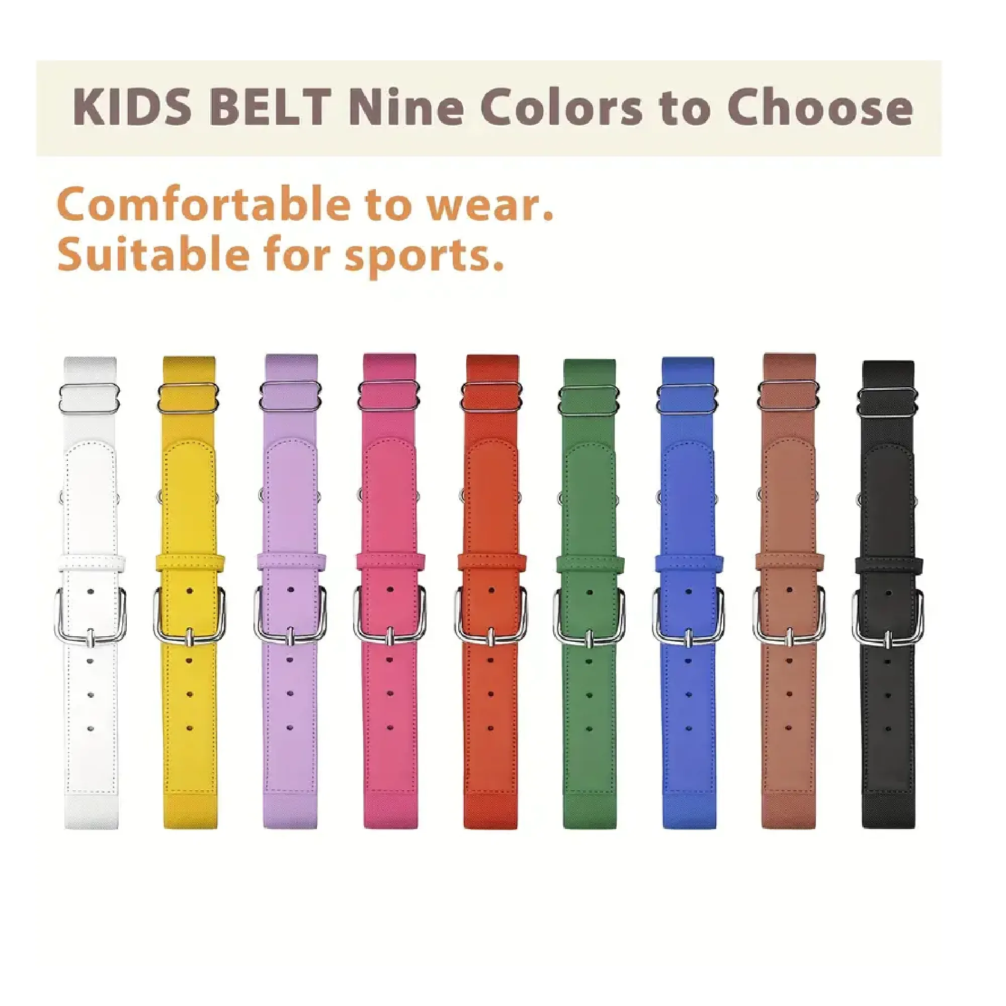 Boys Adjustable Elastic Sports Woven Belt