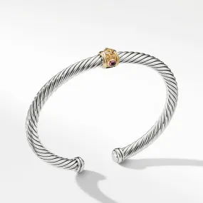 Bracelet with Citrine, Rhodolite Garnet and 14K Gold