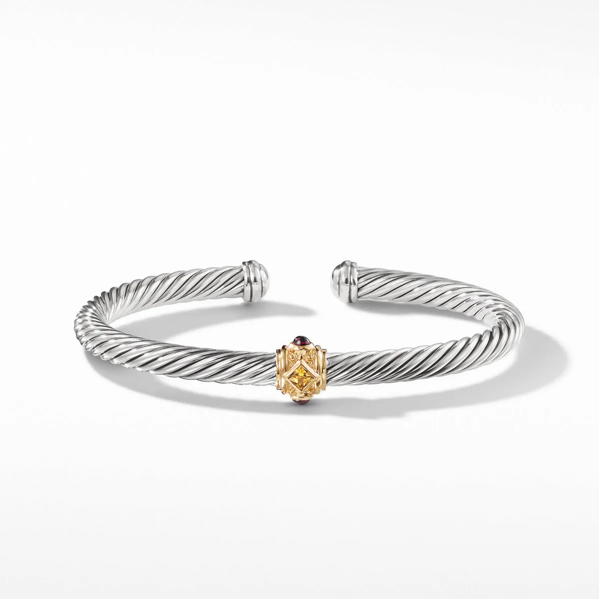 Bracelet with Citrine, Rhodolite Garnet and 14K Gold