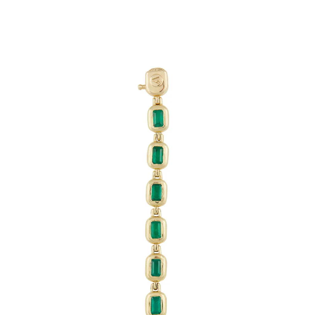 BUBBLE EMERALD TENNIS BRACELET