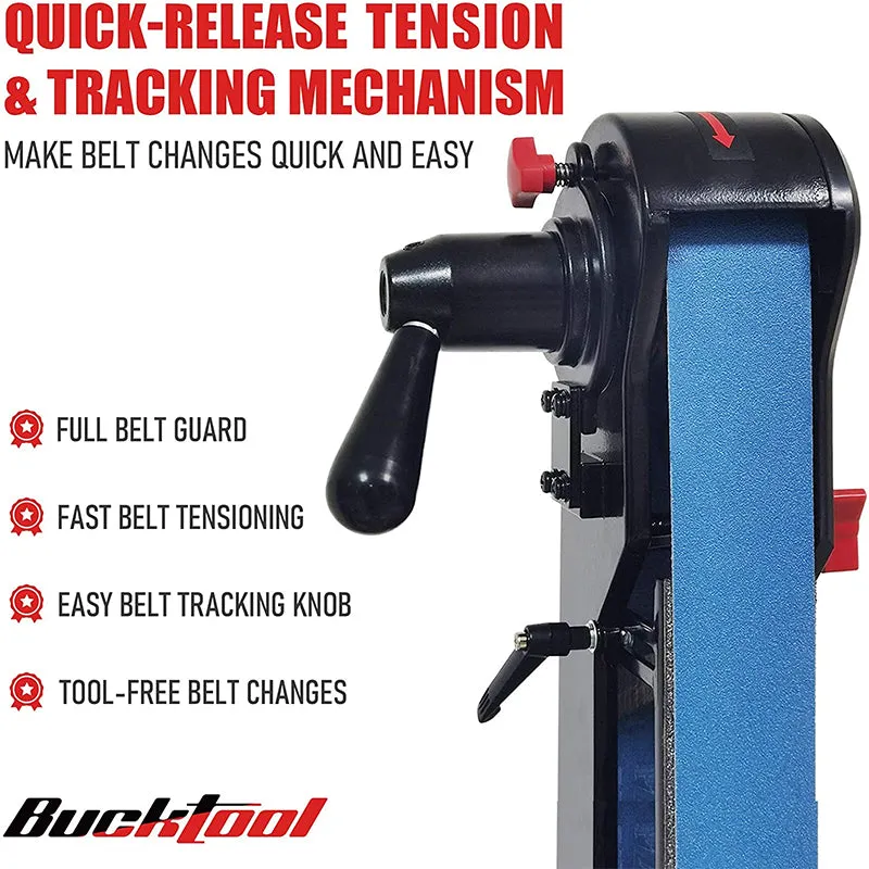Bucktool 2" x 42" Belt Sander & 6" Bench Grinder Combo - BG2600