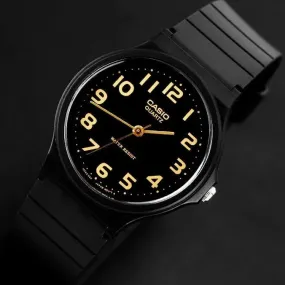 Casio Analogue Black Dial Resin Strap Unisex Watch| MQ-24-1B2LDF