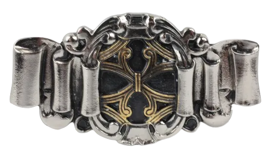 Celtic Ribbon Gold Silver Belt Buckle