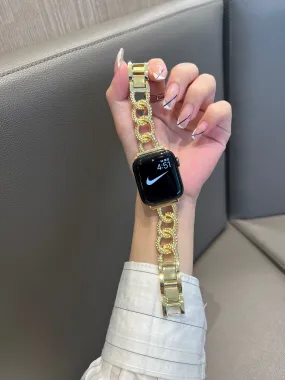Chain Apple Watch Band, 38mm 40mm,42mm, 44mm, Chain IWatch Band, Stainless Steel Iwatch Band, Luxury Strap, Women Bracelet