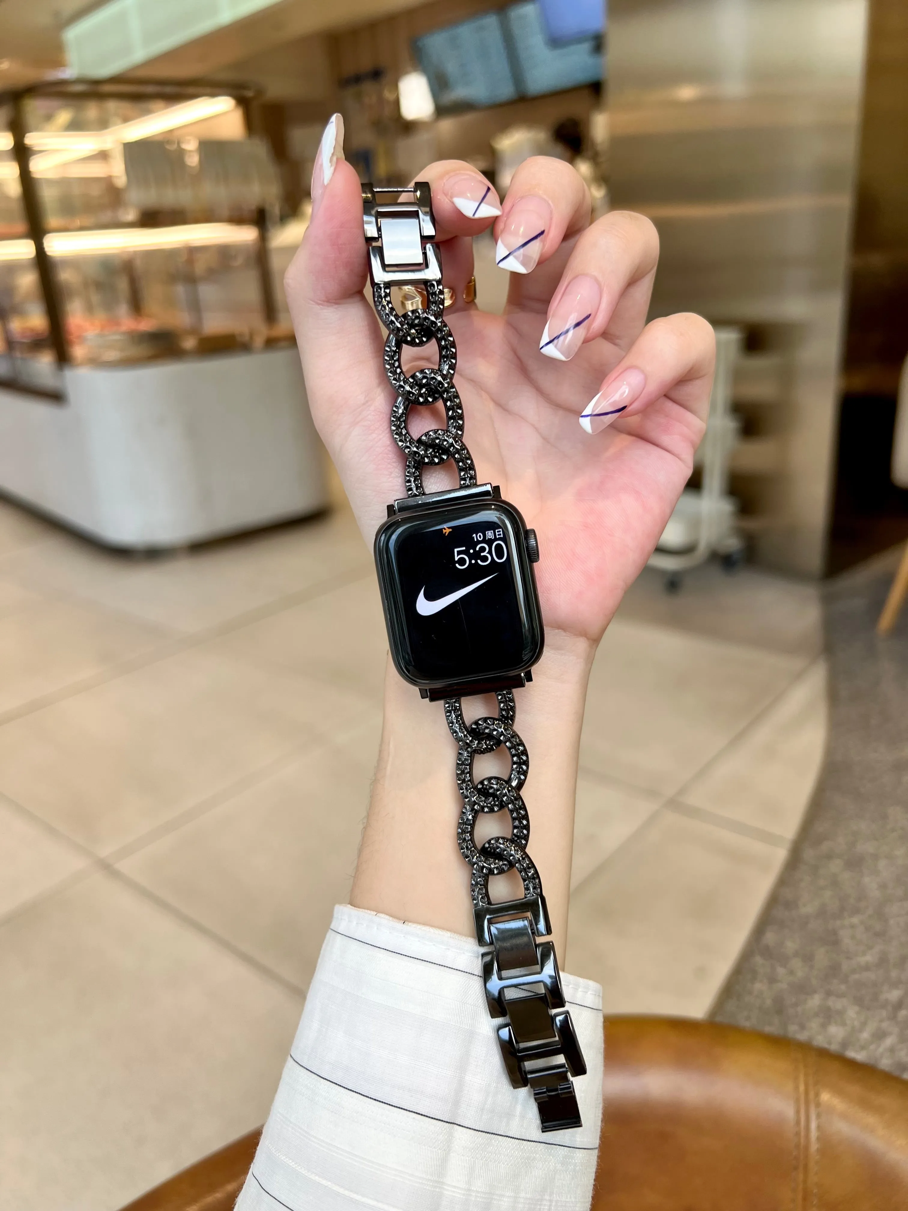 Chain Apple Watch Band, 38mm 40mm,42mm, 44mm, Chain IWatch Band, Stainless Steel Iwatch Band, Luxury Strap, Women Bracelet