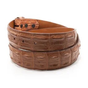 Chestnut Australian Saltwater Crocodile Belt Straps