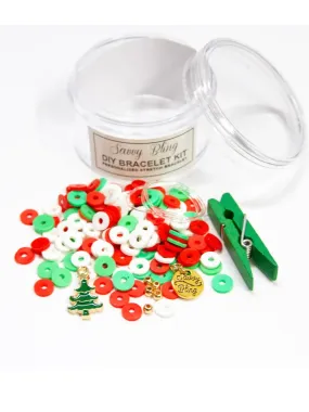 Christmas Tree Kids DIY Bracelet Kit