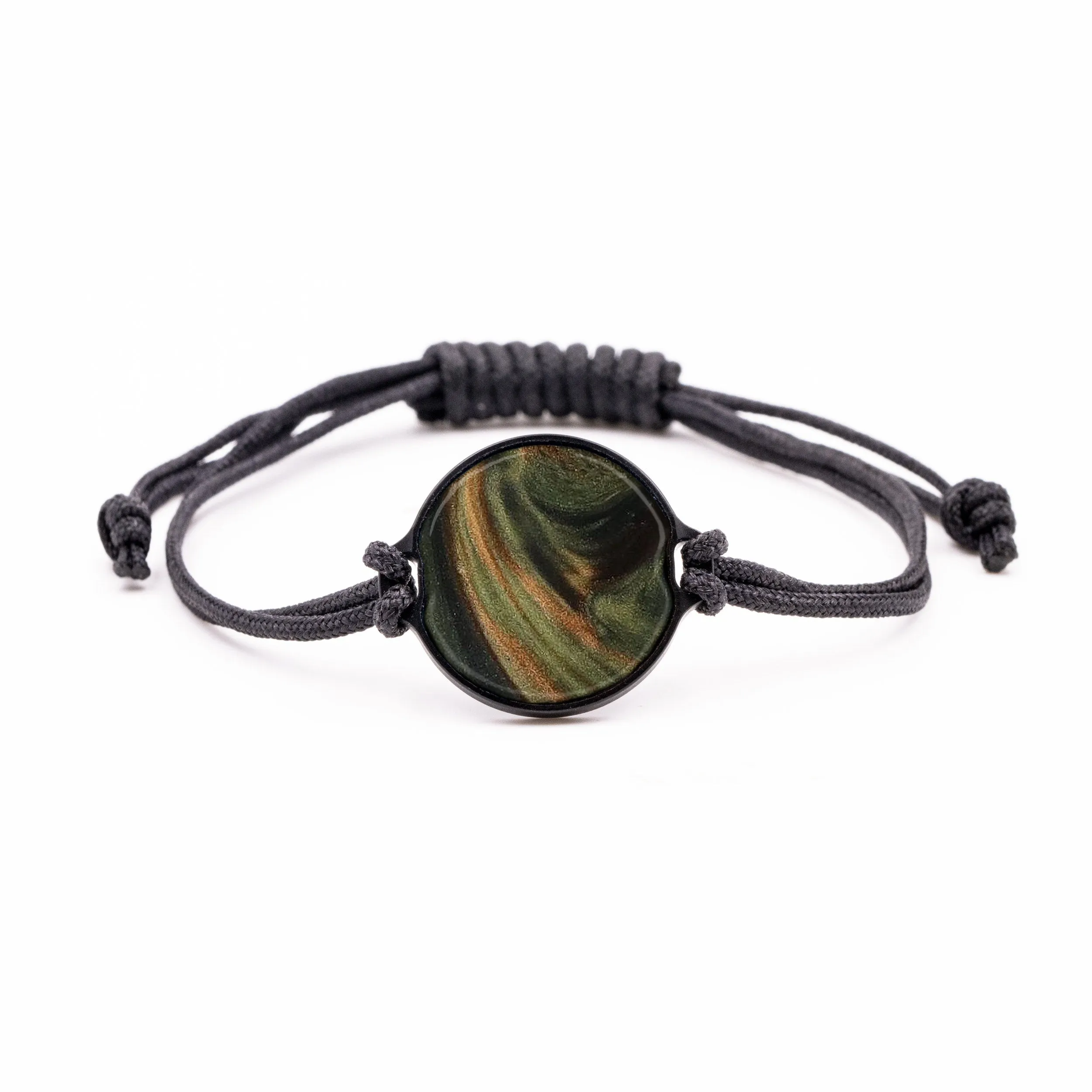 Circle ResinArt Bracelet - Jonie (Dark Green, 591242)