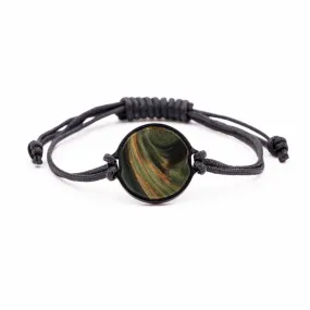 Circle ResinArt Bracelet - Jonie (Dark Green, 591242)